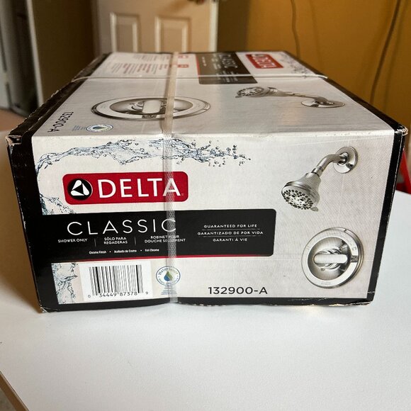 Delta Classic Chrome 1-handle Multi-function 5.0000-in Round Shower Faucet New - Picture 11 of 11